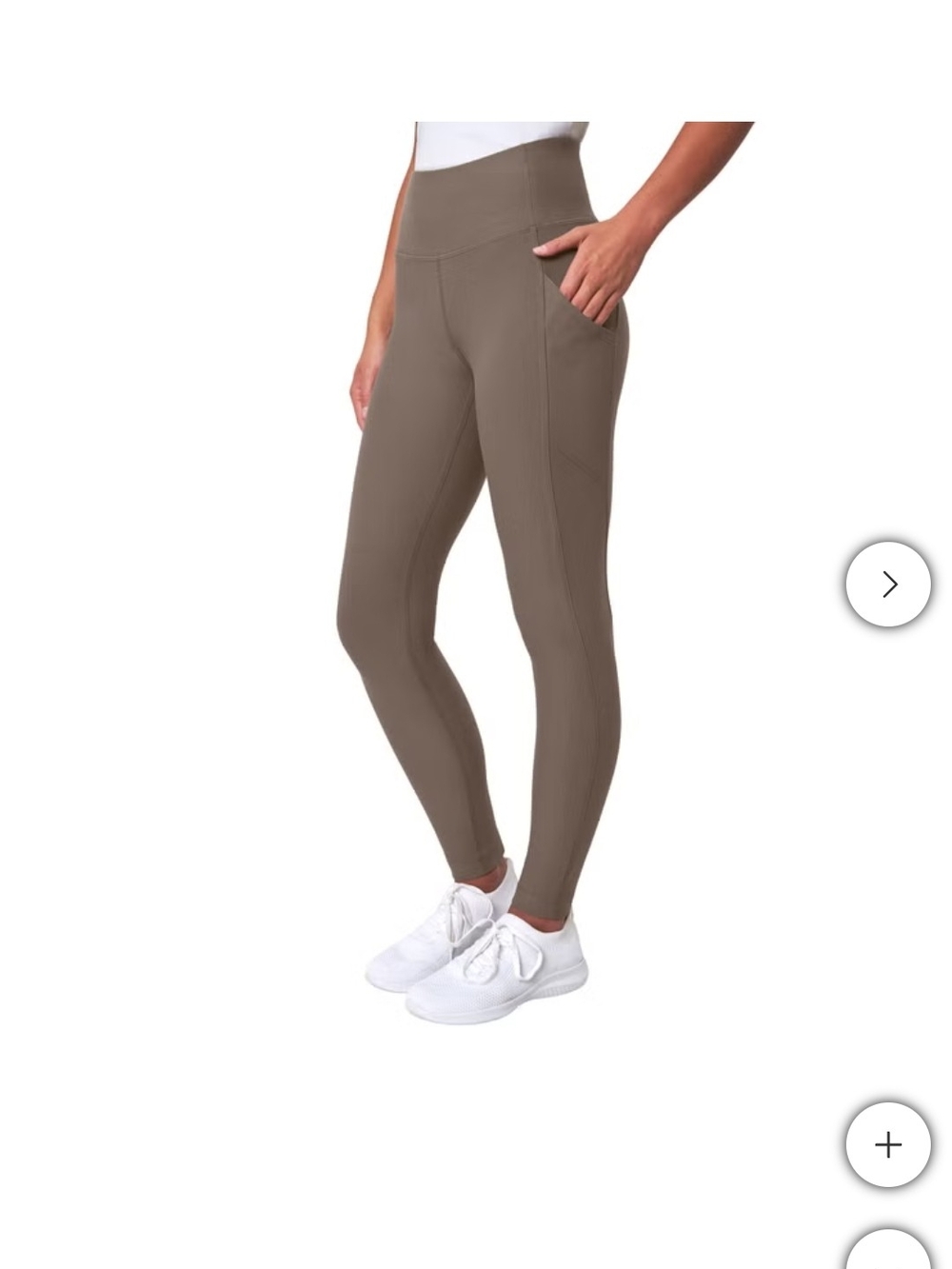 Mondetta High-Waist Pocket Leggings - Taupe